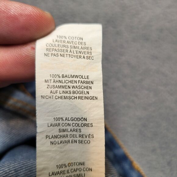 Pretty Little Thing Jeans Womens 4 Blue Boot Cut Distressed Stretch Denim - Picture 4 of 10